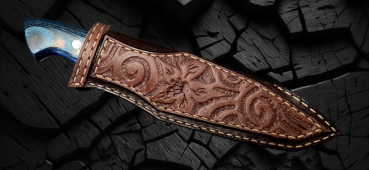 Custom-made leather steath